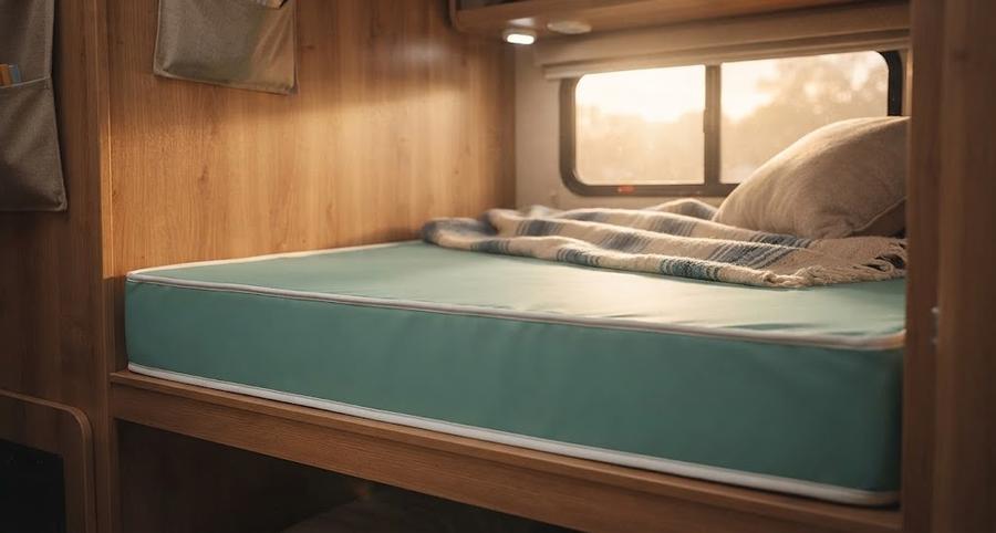 Waterproof vinyl foam Twin mattress in a child's bedroom